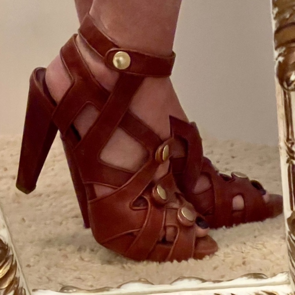 LOEFFLER RANDALL Sandals - Soft Brown Leather - Sz 7 1/2